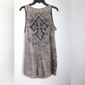 Country rock top with gems